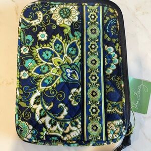Vera Bradley Blue and Green Floral Pouch